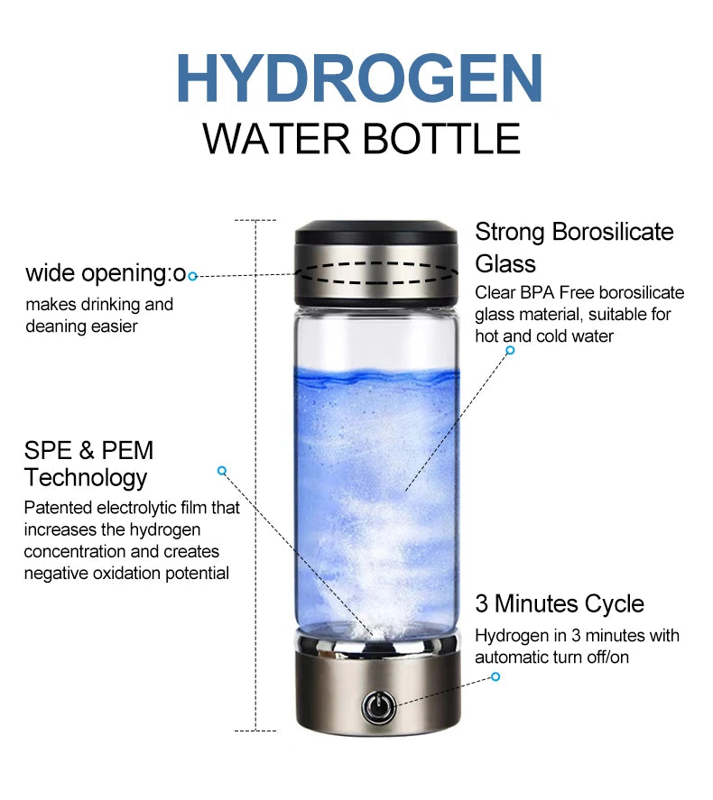 Hydrogen Flaske i Rustfrit Stål