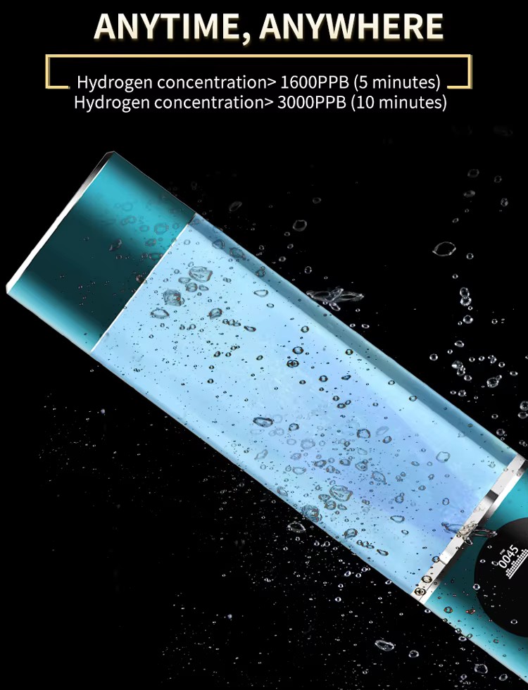 H8 Hydrogen Vandflaske - m. Oled Display